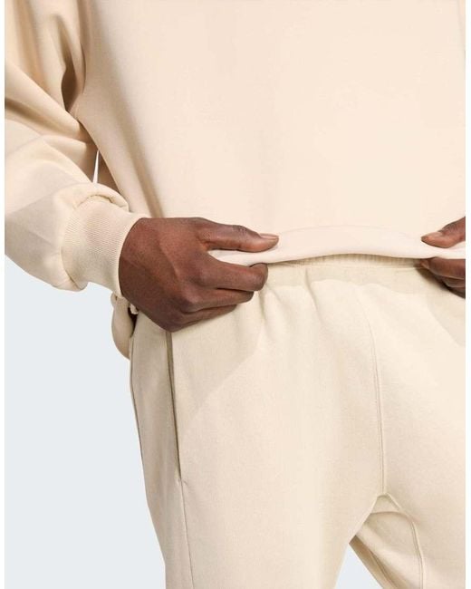 Adidas Originals Natural Soft Lux Hoodie for men