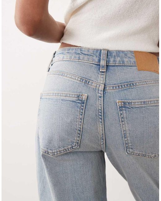 ASOS Blue Comfort Stretch Straight Leg Jeans
