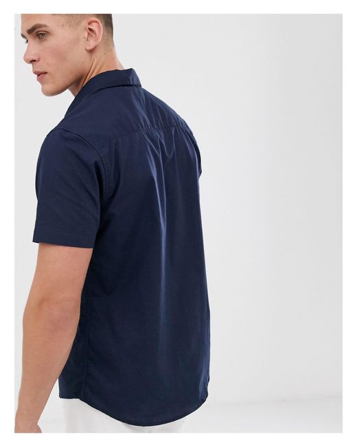 Mens Threadbare Short Sleeved Cotton Stripe Summer Shirts