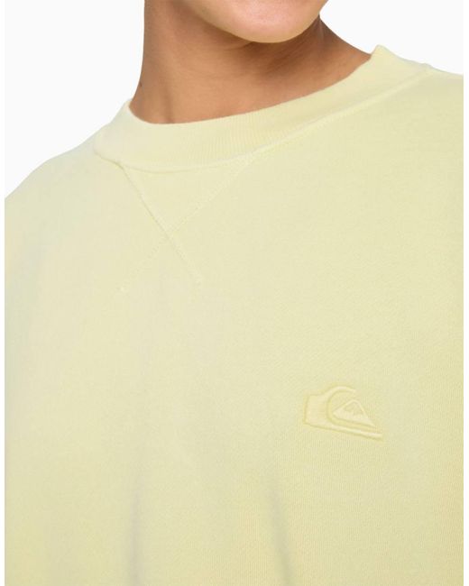 Quiksilver Yellow Essential Crew Neck