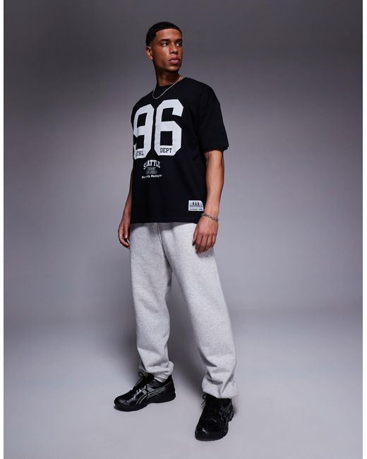 ASOS – oversize-t-shirt in Black für Herren