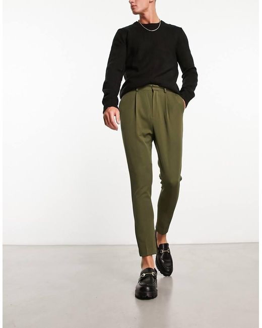 ASOS Black Tapered Smart Trouser for men