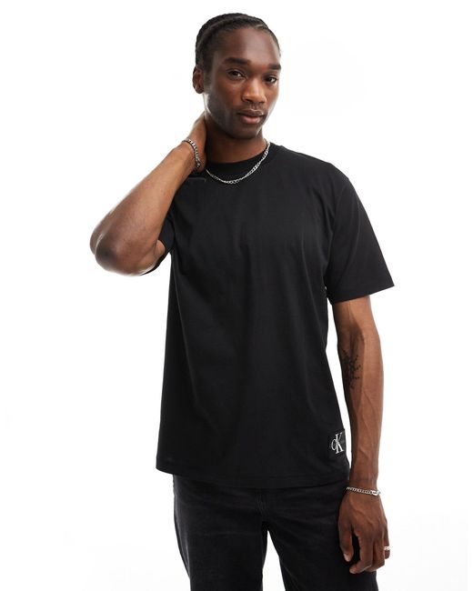 Calvin Klein – oversize-t-shirt in Black für Herren