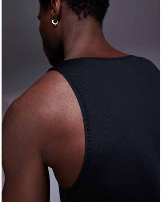 4505 Blue Lightweight Quick Dry Mesh Running Singlet for men
