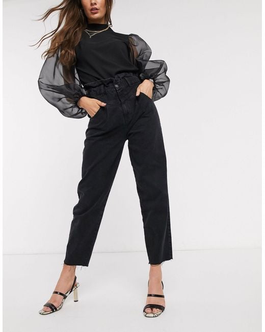 stradivarius black jeans