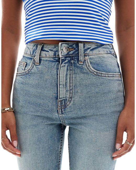 Miss Selfridge Blue Heart Pocket Flare