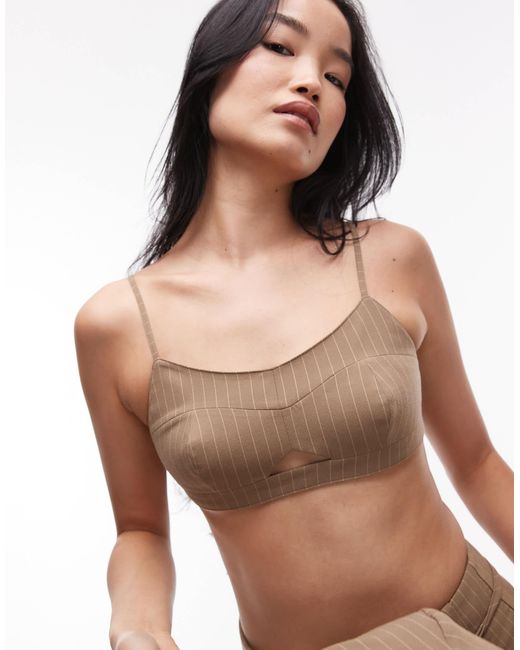 ASOS Brown Tailored Bralet