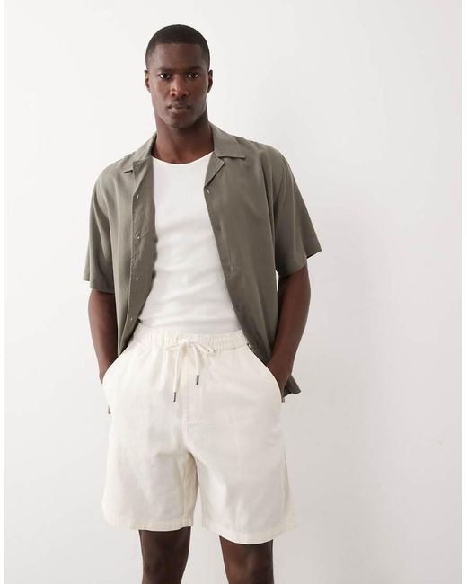 Farah Natural Swinton Drawstring Shorts for men