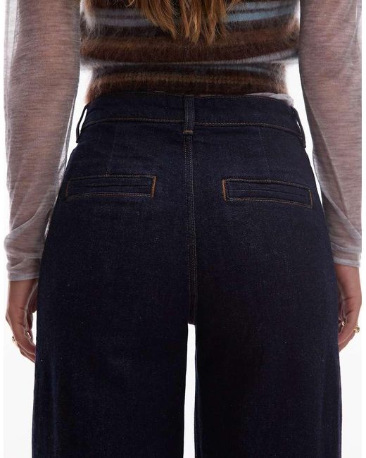 & Other Stories Blue Wide Leg Jeans With Jet Pockets