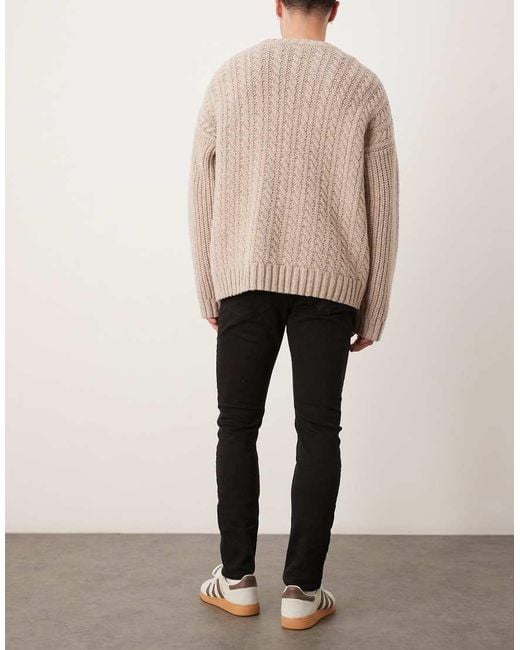 Vaqueros Negros De Corte Slim De Algodón Jude De Mango de hombre de color Natural
