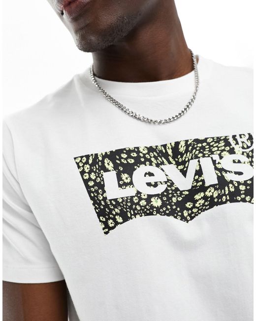 Camiseta blanca con logo Levi's de hombre de color White