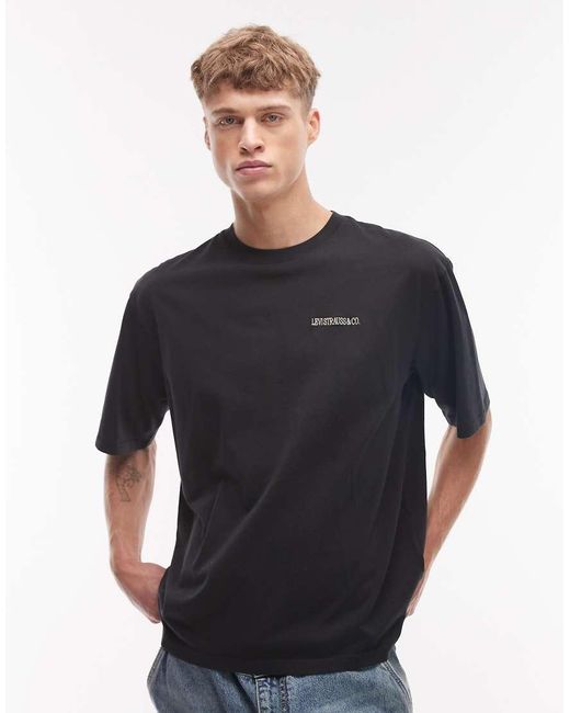 Levi's Black Back Graphic Oversized T-Shirt for men