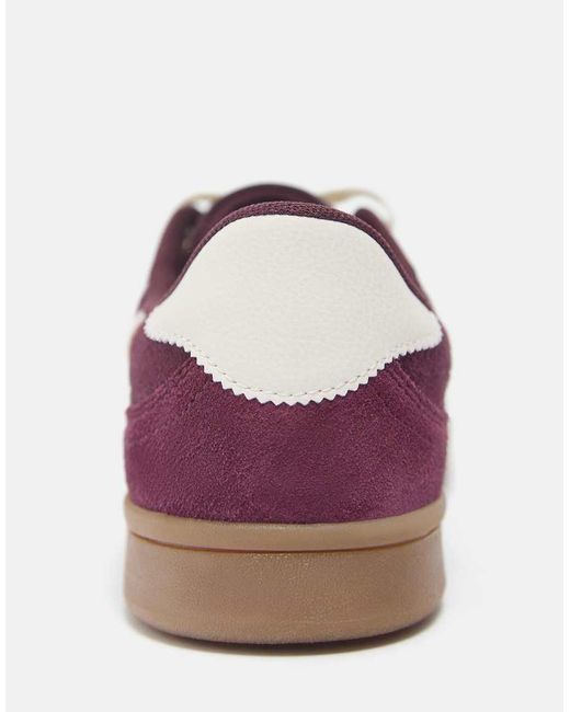 Pull&Bear Purple Retro Lace-Up Trainers