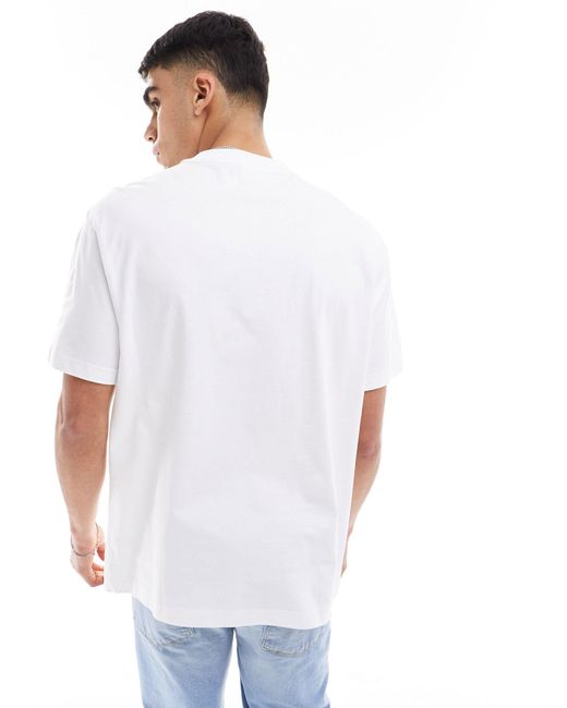 T-shirt oversize à graphique imprimé Weekday pour homme en coloris White