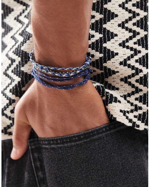Confezione Da 5 Bracciali di ASOS in Brown da Uomo
