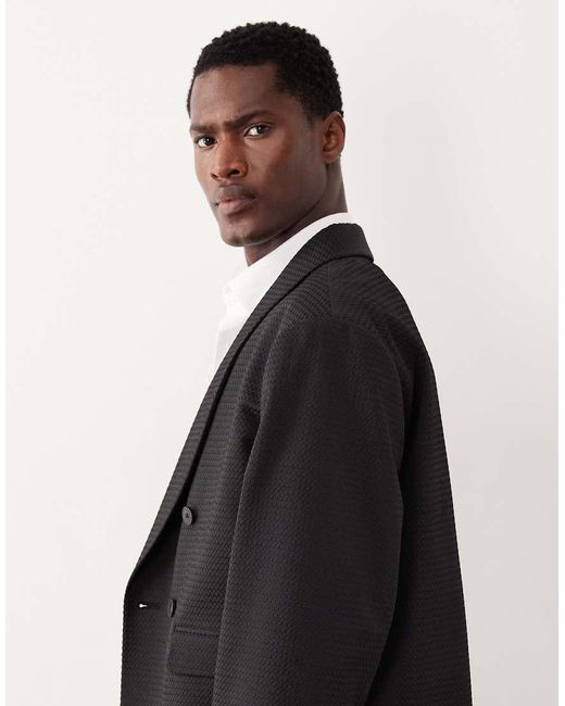 ASOS Black Boxy Suit Jacket for men