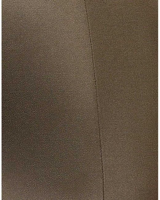Goddiva Brown Faux Leather Cut Out Maxi Dress