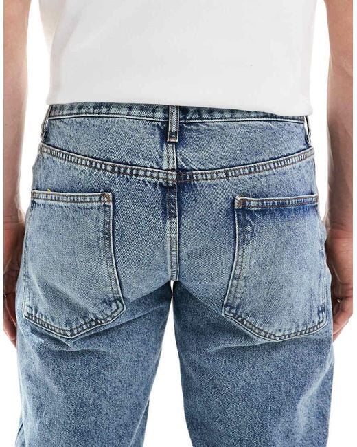 ASOS Blue Tapered Fit Jeans for men