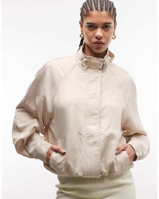 ASOS Natural Track Jacket With D Ring Detail Co-ord