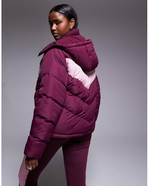 Threadbare Purple – ski-pufferjacke