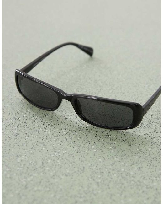 Occhiali Da Sole Rettangolari Neri di Monki in Gray