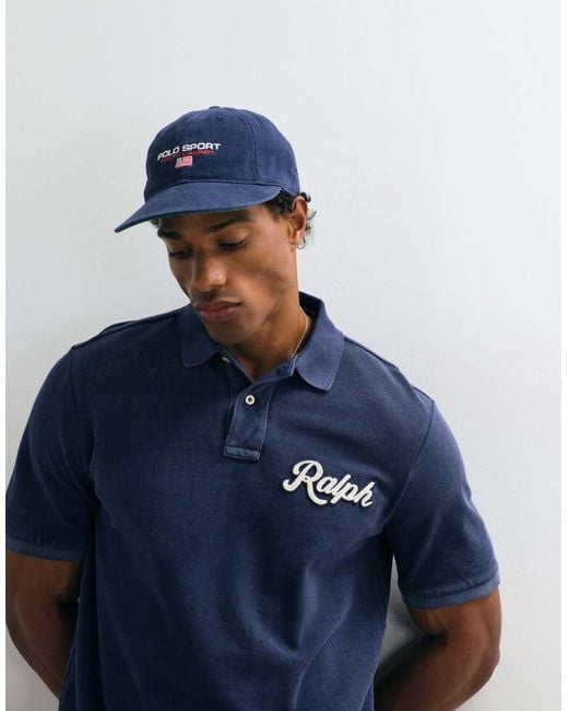 Polo Ralph Lauren Blue Short Sleeve Classic Polo Shirt for men