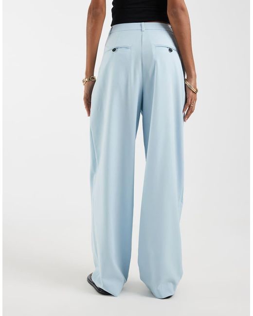 ASOS Blue Tailored Tapered Pants