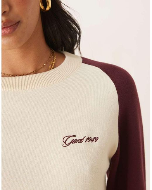 Gant Natural Color Block Knit Sweater