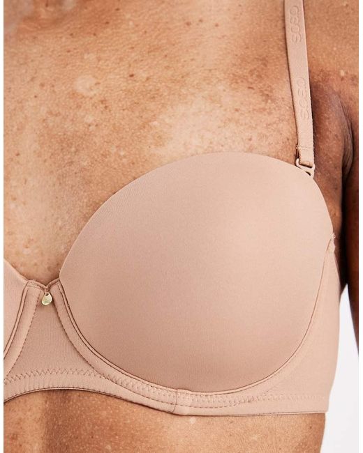 ASOS Natural Moulded Multiway Underwired Bra