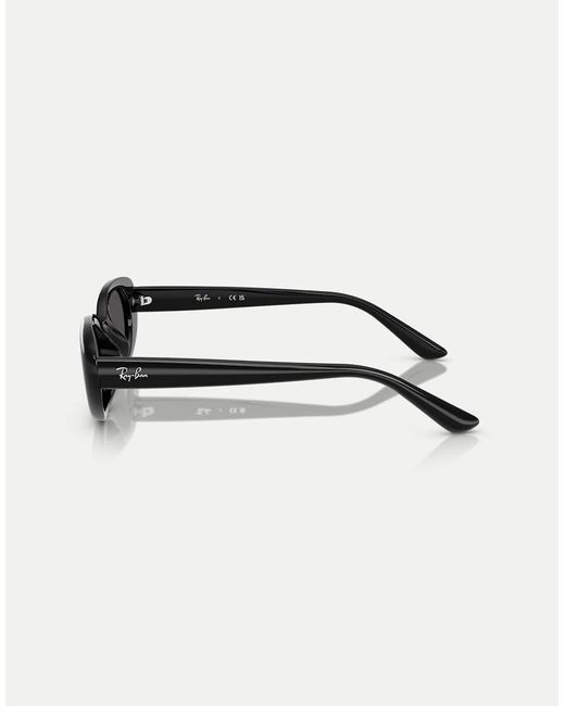 Ray-Ban Black Rb4441D Rectangle Sunglasses With Lens