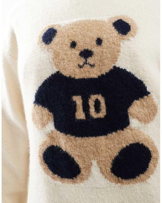 Stradivarius Natural Teddy Knit Jumper