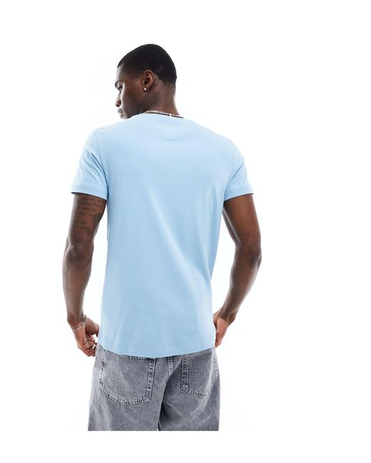 Tommy Hilfiger Blue Stretch Slim Fit T-shirt for men