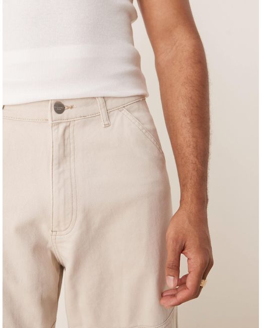 Pantalon charpentier baggy avec coutures contrastantes - beige Jack & Jones pour homme en coloris Natural