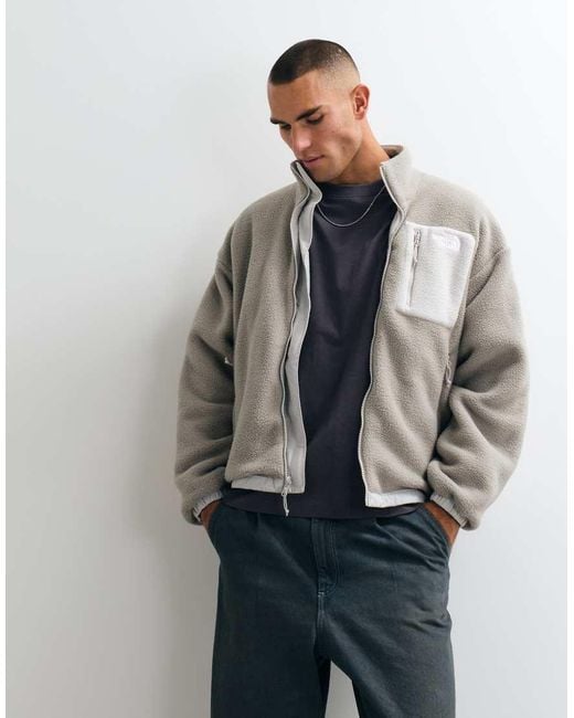 The North Face Gray Yumiori Reversible Fleece Jacket for men