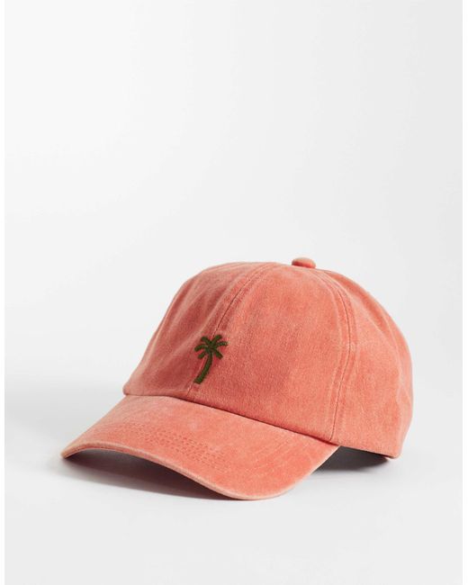 ASOS – baseballkappe in Orange für Herren