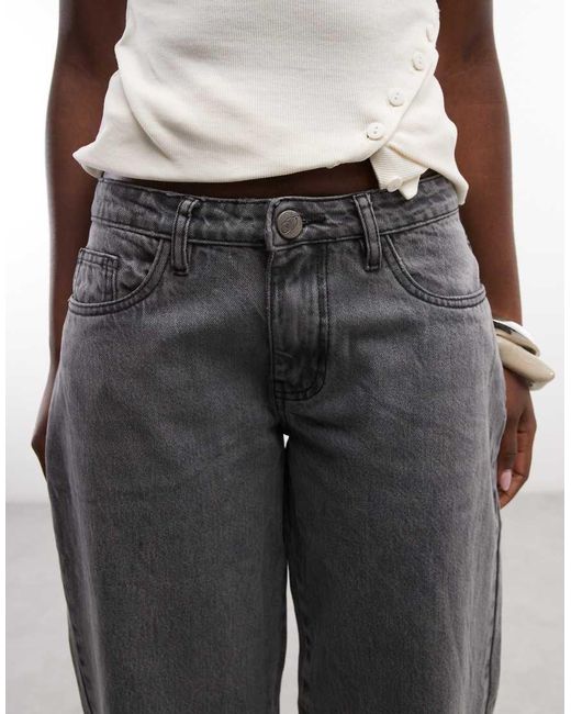 Daisy Street Gray Low Rise Boyfriend Jeans