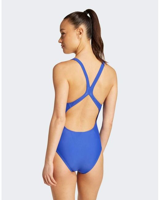 Adidas Originals Badpak Met 3-Stripes En C-Achterkant in het Blue