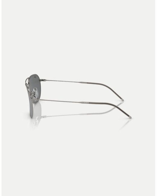 Ray-Ban Gray Reverse Sunglasses With Lens