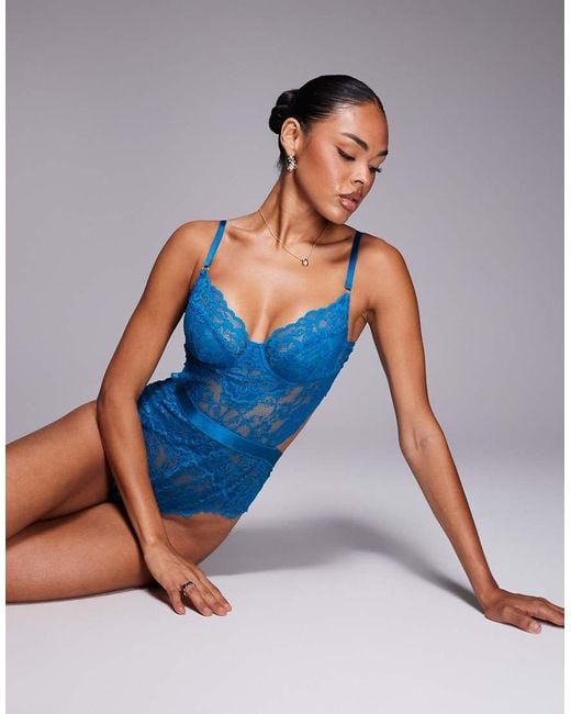 Ann Summers Blue Hold Me Tight Bodysuit