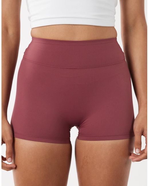 Cotton On Red Active Ultra Luxe Dip Back Short