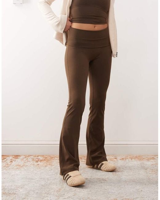 Leggings De Campana Elásticos Sin Costuras Mix & Match De Weekday de color Natural