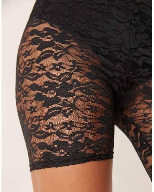 ASOS Leggingshort Van Kant in het White