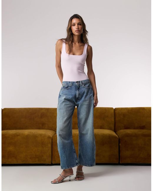 GOOD AMERICAN White Sculpting Modern Tank Bodysuit