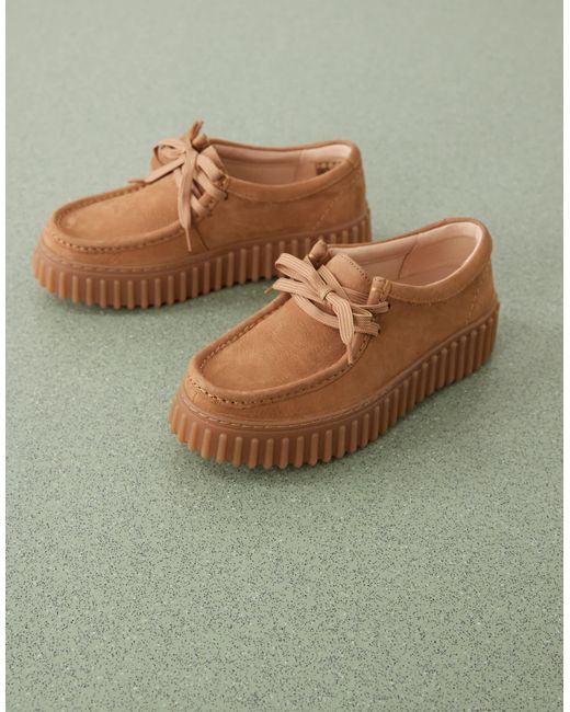 Clarks White – torhill bee – schuhe aus wildleder