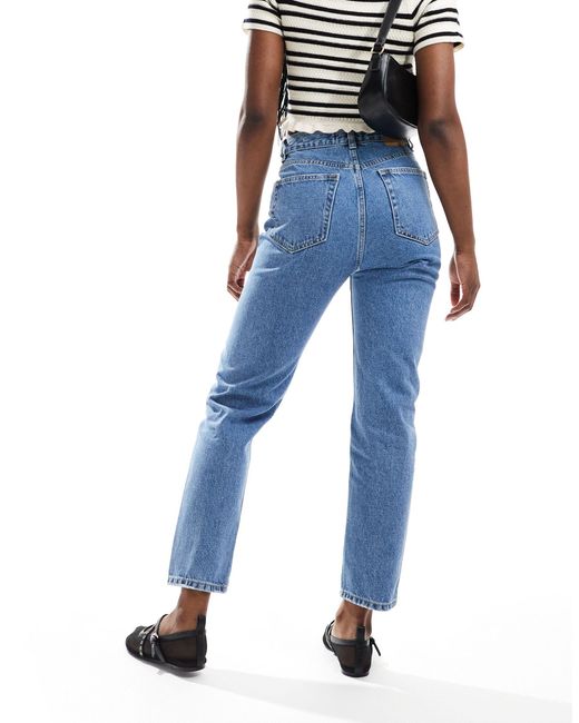 Pull&Bear Blue – mom-jeans mit hohem bund