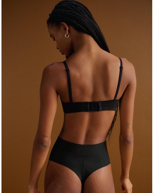 Shapewear - string sculptant en tulle Calvin Klein en coloris Brown