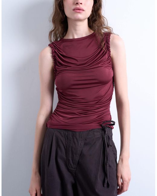 TOPSHOP Brown – tanktop