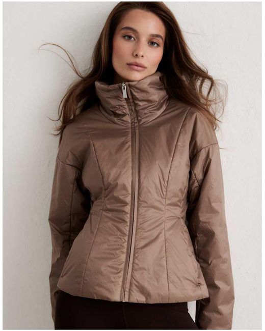 Aim'n Natural Espresso Padded Jacket