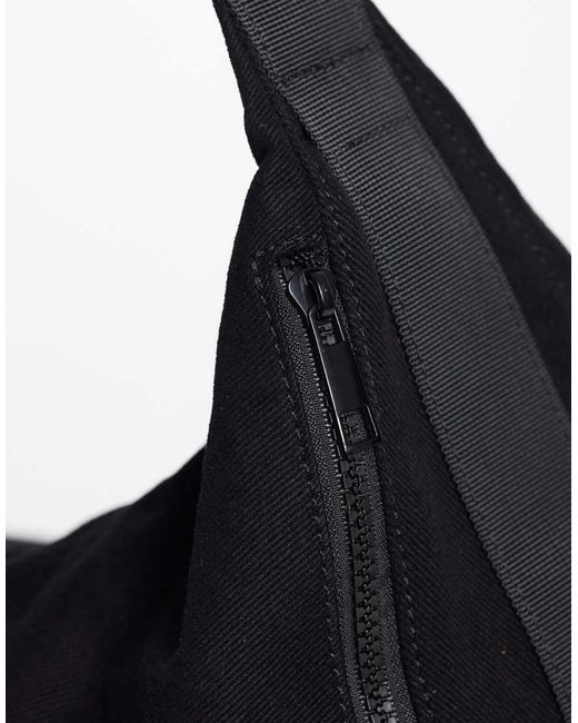 ASOS Black Canvas Crossbody Bag for men