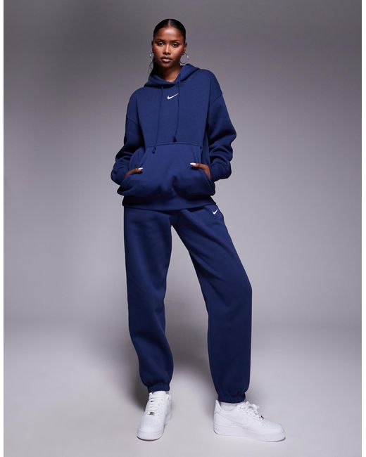 Nike Blue – phoenix fleece – oversize-kapuzenpullover